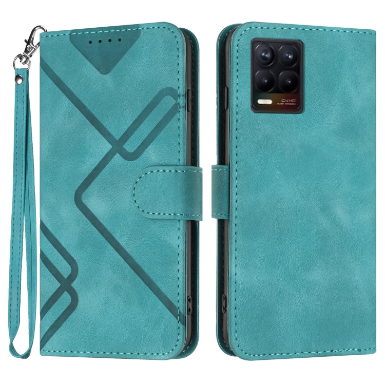 Line Pattern Skin Feel Leather Phone Case, For Realme Narzo 30A/C25/C25s, For Realme 8 4G / 8 Pro, For Realme GT 5G / GT Neo, For Realme C15/C12/Narzo 20/7i Global