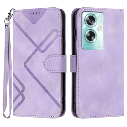 Line Pattern Skin Feel Leather Phone Case, For Realme 7 / Narzo 20 Pro, For Realme 7 Pro, For OPPO A79 5G