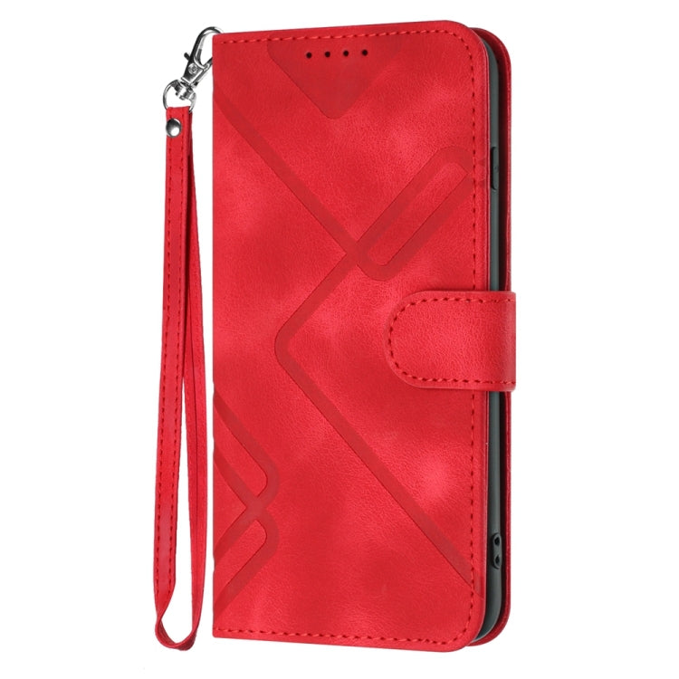 Line Pattern Skin Feel Leather Phone Case, For Realme  12 Lite / C67 4G Global, For Realme GT5 Pro, For Realme 10 Pro, For Realme 10 Pro+