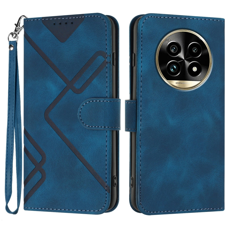 Line Pattern Skin Feel Leather Phone Case, For Realme GT7 Pro, For Realme 13 Pro / 13 Pro+ Global, For Realme GT 6 / GT 6T, For Realme C63 / C61 Global