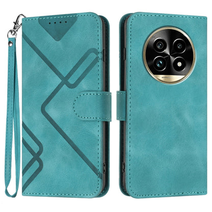 Line Pattern Skin Feel Leather Phone Case, For Realme GT7 Pro, For Realme 13 Pro / 13 Pro+ Global, For Realme GT 6 / GT 6T, For Realme C63 / C61 Global