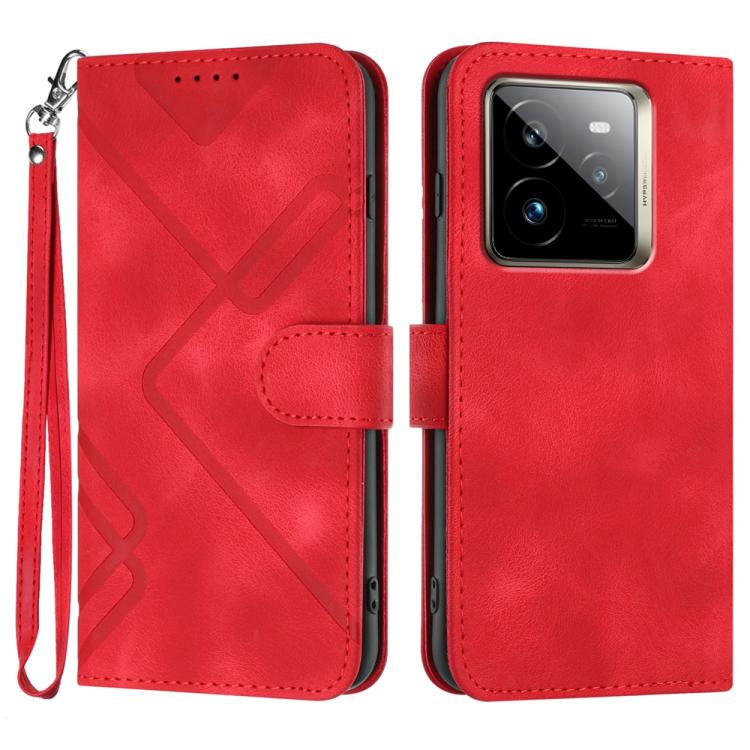 Line Pattern Skin Feel Leather Phone Case, For Realme GT7 Pro, For Realme 13 Pro / 13 Pro+ Global, For Realme GT 6 / GT 6T, For Realme C63 / C61 Global