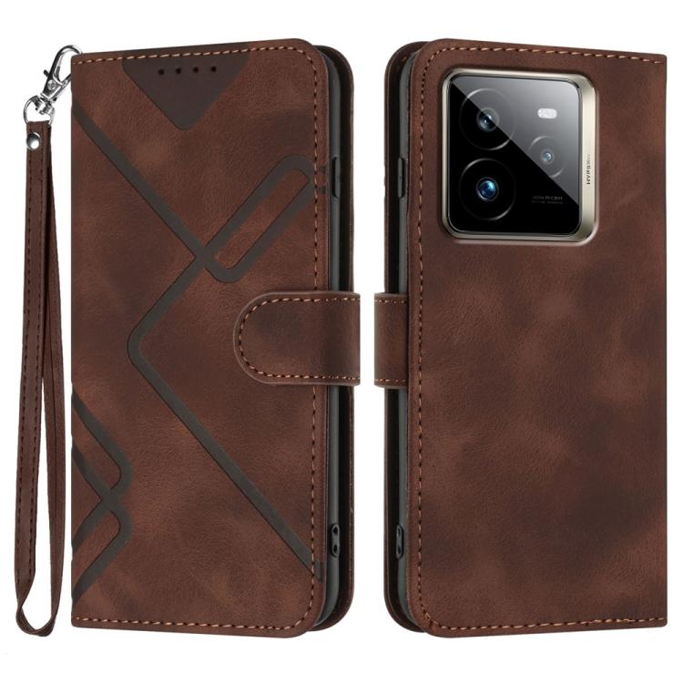 Line Pattern Skin Feel Leather Phone Case, For Realme GT7 Pro, For Realme 13 Pro / 13 Pro+ Global, For Realme GT 6 / GT 6T, For Realme C63 / C61 Global