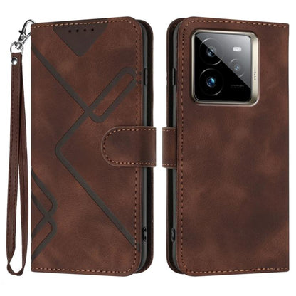 Line Pattern Skin Feel Leather Phone Case, For Realme GT7 Pro, For Realme 13 Pro / 13 Pro+ Global, For Realme GT 6 / GT 6T, For Realme C63 / C61 Global