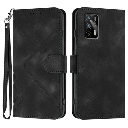 Line Pattern Skin Feel Leather Phone Case, For Realme Narzo 30A/C25/C25s, For Realme 8 4G / 8 Pro, For Realme GT 5G / GT Neo, For Realme C15/C12/Narzo 20/7i Global
