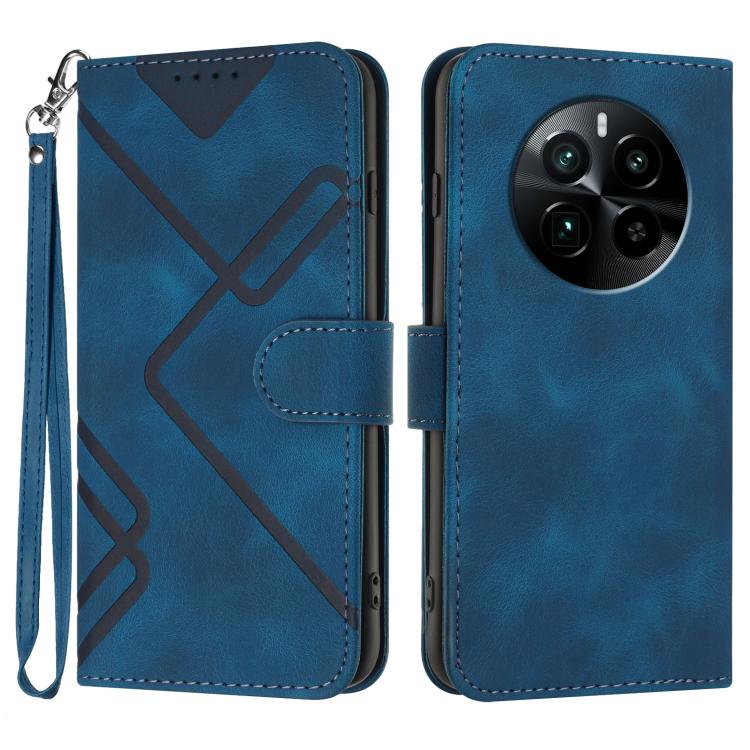 Line Pattern Skin Feel Leather Phone Case, For Realme  12 Lite / C67 4G Global, For Realme GT5 Pro, For Realme 10 Pro, For Realme 10 Pro+