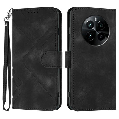 Line Pattern Skin Feel Leather Phone Case, For Realme  12 Lite / C67 4G Global, For Realme GT5 Pro, For Realme 10 Pro, For Realme 10 Pro+