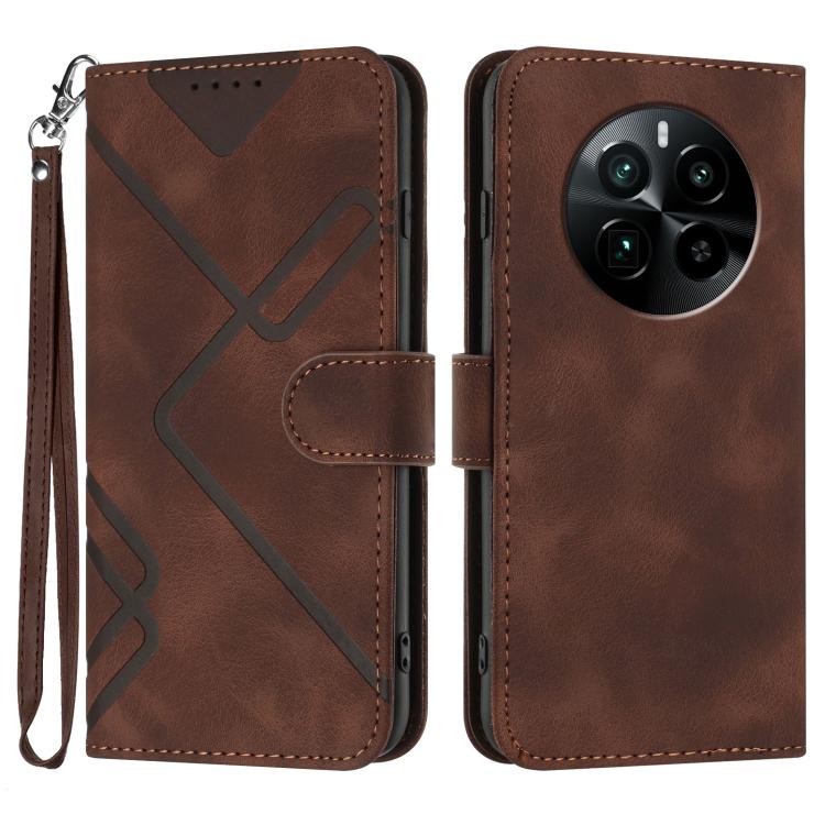 Line Pattern Skin Feel Leather Phone Case, For Realme  12 Lite / C67 4G Global, For Realme GT5 Pro, For Realme 10 Pro, For Realme 10 Pro+