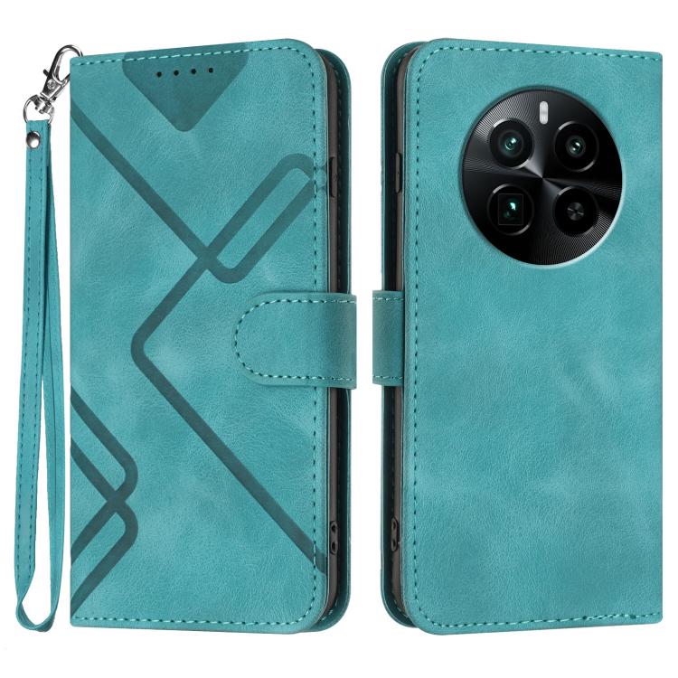 Line Pattern Skin Feel Leather Phone Case, For Realme  12 Lite / C67 4G Global, For Realme GT5 Pro, For Realme 10 Pro, For Realme 10 Pro+