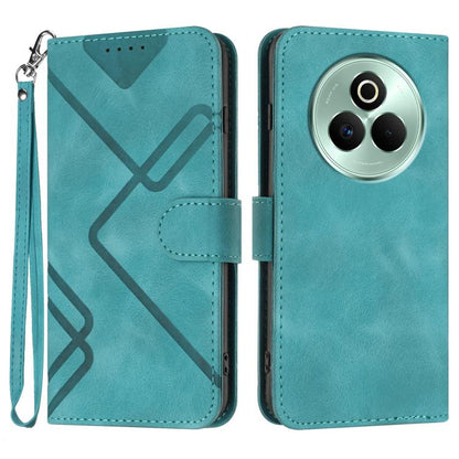 Line Pattern Skin Feel Leather Phone Case, For Realme GT 7 India, For Realme 14 / P3 5G Global, For Realme P3 Ultra 5G, For Realme P3 Pro