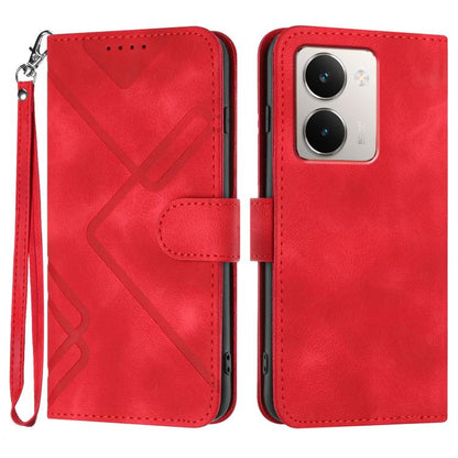 Line Pattern Skin Feel Leather Phone Case, For Realme GT 7 India, For Realme 14 / P3 5G Global, For Realme P3 Ultra 5G, For Realme P3 Pro