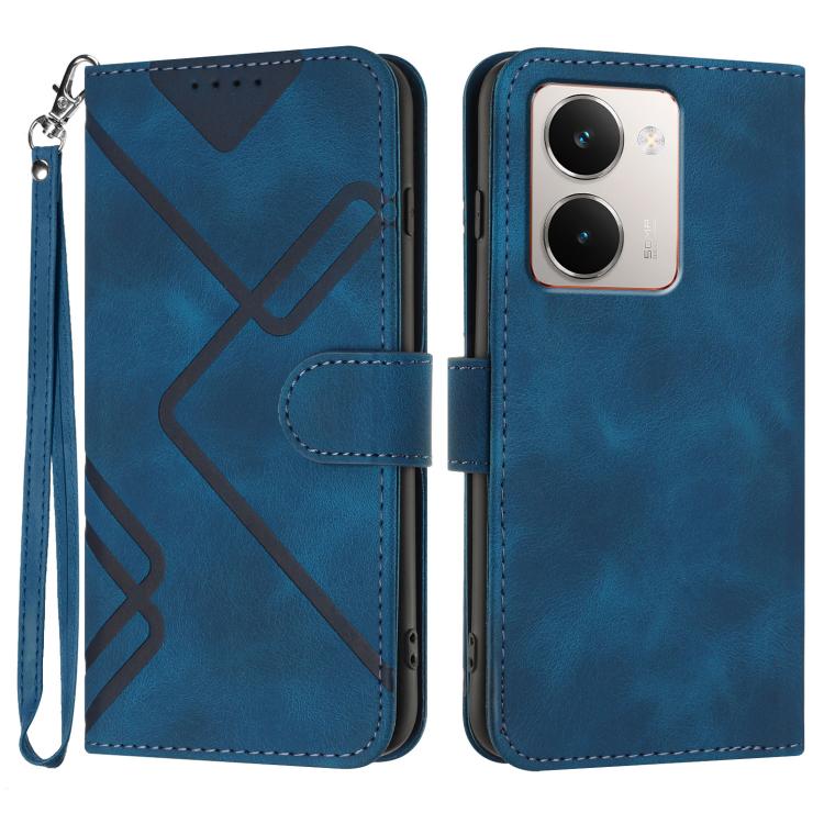 Line Pattern Skin Feel Leather Phone Case, For Realme GT 7 India, For Realme 14 / P3 5G Global, For Realme P3 Ultra 5G, For Realme P3 Pro