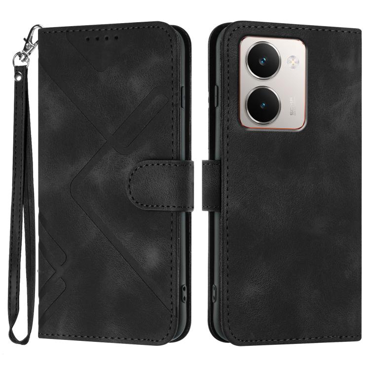 Line Pattern Skin Feel Leather Phone Case, For Realme GT 7 India, For Realme 14 / P3 5G Global, For Realme P3 Ultra 5G, For Realme P3 Pro