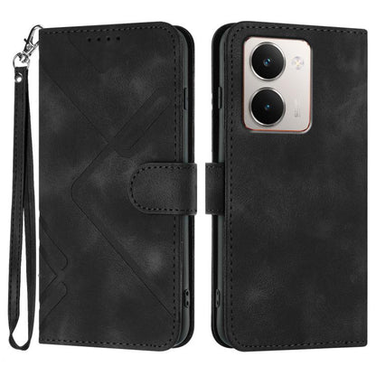 Line Pattern Skin Feel Leather Phone Case, For Realme GT 7 India, For Realme 14 / P3 5G Global, For Realme P3 Ultra 5G, For Realme P3 Pro