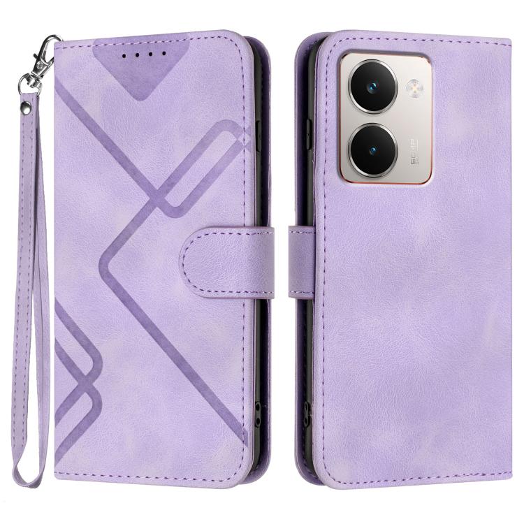 Line Pattern Skin Feel Leather Phone Case, For Realme GT 7 India, For Realme 14 / P3 5G Global, For Realme P3 Ultra 5G, For Realme P3 Pro