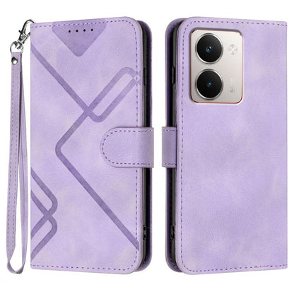Line Pattern Skin Feel Leather Phone Case, For Realme GT 7 India, For Realme 14 / P3 5G Global, For Realme P3 Ultra 5G, For Realme P3 Pro