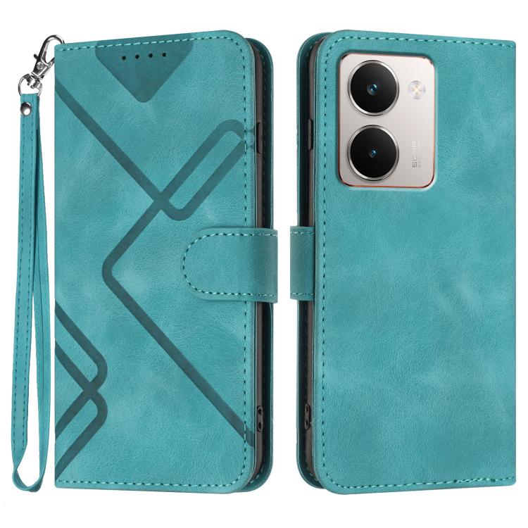 Line Pattern Skin Feel Leather Phone Case, For Realme GT 7 India, For Realme 14 / P3 5G Global, For Realme P3 Ultra 5G, For Realme P3 Pro