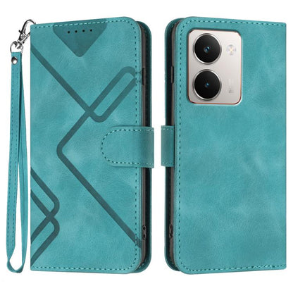 Line Pattern Skin Feel Leather Phone Case, For Realme GT 7 India, For Realme 14 / P3 5G Global, For Realme P3 Ultra 5G, For Realme P3 Pro