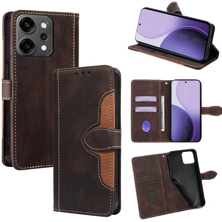 Skin Feel Magnetic Buckle Leather Phone Case, For OPPO A5 5G 2025 Global, For OPPO Reno14 Pro 5G Global, For OPPO Find X8s+ 5G, For OPPO Find X8s 5G, For OPPO Find X8 Ultra 5G, For OPPO F29 5G Global