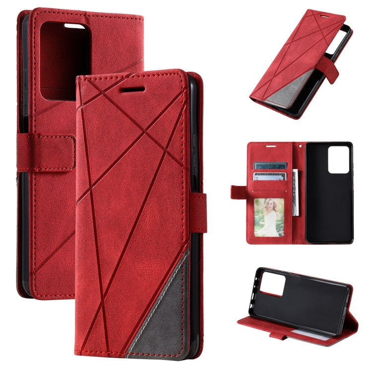 Skin Feel Splicing Leather Phone Case, For Redmi Note 12 4G Global, For Redmi 12C, For Redmi Note 12 Pro+, For Redmi Note 12 Pro 5G Global