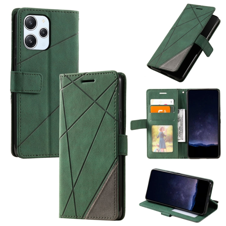 Skin Feel Splicing Leather Phone Case, For Redmi 12 4G, For Xiaomi POCO F5, For Redmi K60 / K60 Pro, For Redmi Note 12S 4G Global