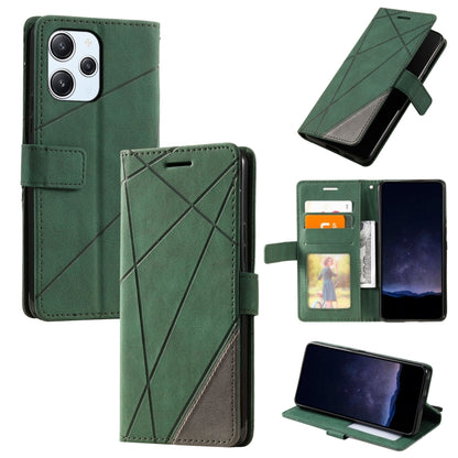 Skin Feel Splicing Leather Phone Case, For Redmi 12 4G, For Xiaomi POCO F5, For Redmi K60 / K60 Pro, For Redmi Note 12S 4G Global