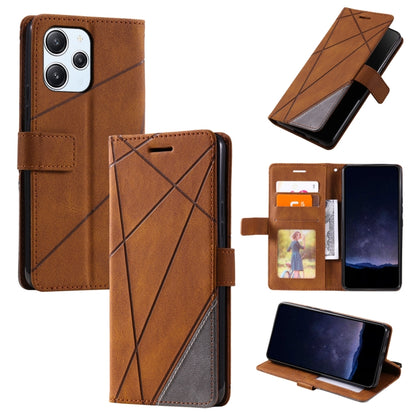 Skin Feel Splicing Leather Phone Case, For Redmi 12 4G, For Xiaomi POCO F5, For Redmi K60 / K60 Pro, For Redmi Note 12S 4G Global
