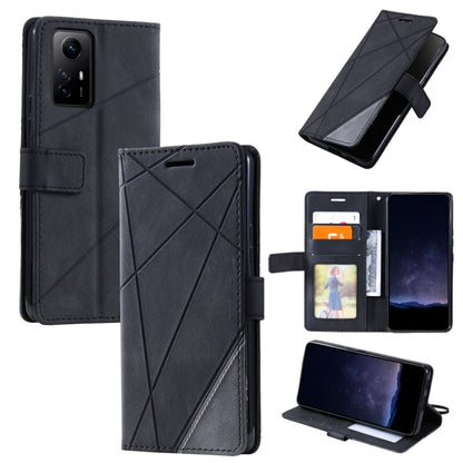 Skin Feel Splicing Leather Phone Case, For Redmi 12 4G, For Xiaomi POCO F5, For Redmi K60 / K60 Pro, For Redmi Note 12S 4G Global