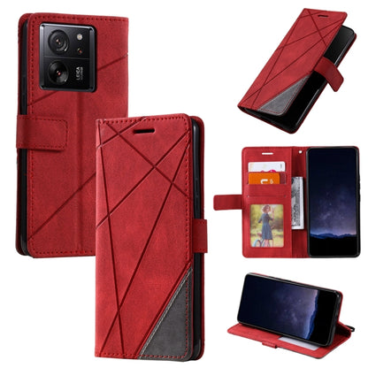 Skin Feel Splicing Leather Phone Case, For Xiaomi Redmi 13C, For Xiaomi Redmi Note 13 Pro+, For Xiaomi Redmi Note 13 Pro 5G, For Xiaomi 13T / Redmi K60 Ultra