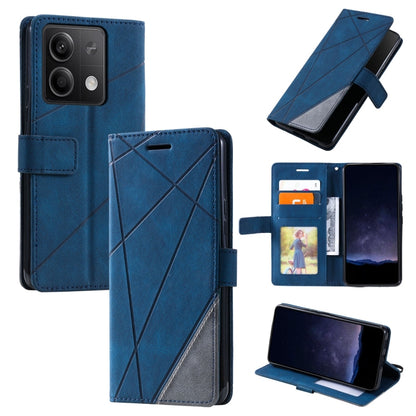 Skin Feel Splicing Leather Phone Case, For Xiaomi 14 Ultra, For Xiaomi 14 Pro, For Xiaomi 14, For Xiaomi Redmi Note 13 5G