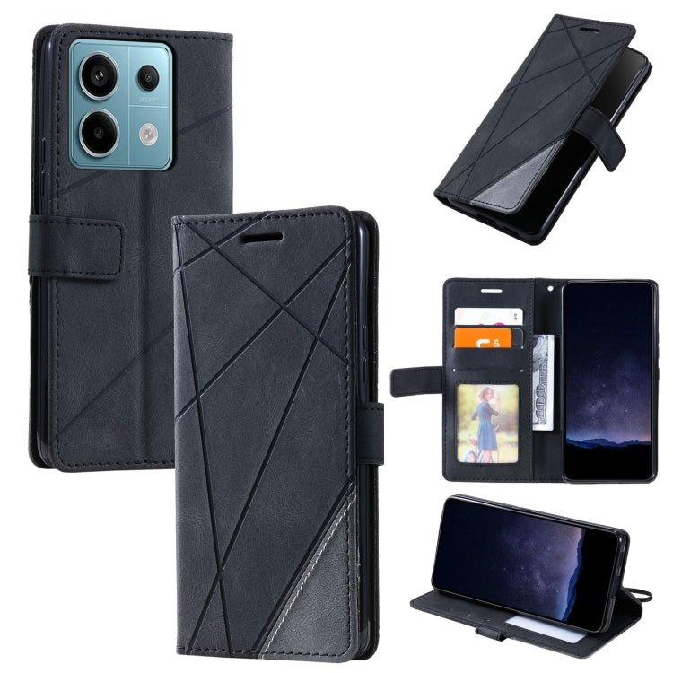 Skin Feel Splicing Leather Phone Case, For Xiaomi Redmi 13C, For Xiaomi Redmi Note 13 Pro+, For Xiaomi Redmi Note 13 Pro 5G, For Xiaomi 13T / Redmi K60 Ultra