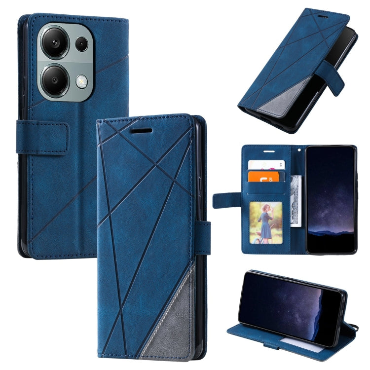 Skin Feel Splicing Leather Phone Case, For Xiaomi Redmi A3, For Xiaomi Redmi Note 13 Pro 4G, For Xiaomi Redmi Note 13 4G, For Xiaomi Redmi K70E