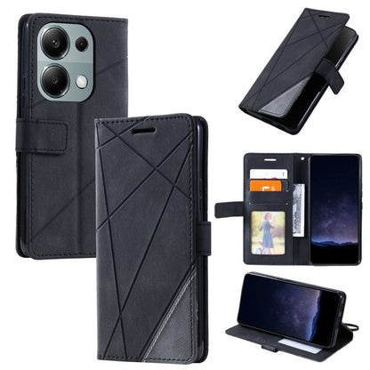 Skin Feel Splicing Leather Phone Case, For Xiaomi Redmi A3, For Xiaomi Redmi Note 13 Pro 4G, For Xiaomi Redmi Note 13 4G, For Xiaomi Redmi K70E