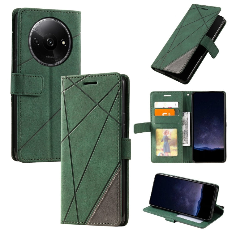 Skin Feel Splicing Leather Phone Case, For Xiaomi Redmi A3, For Xiaomi Redmi Note 13 Pro 4G, For Xiaomi Redmi Note 13 4G, For Xiaomi Redmi K70E