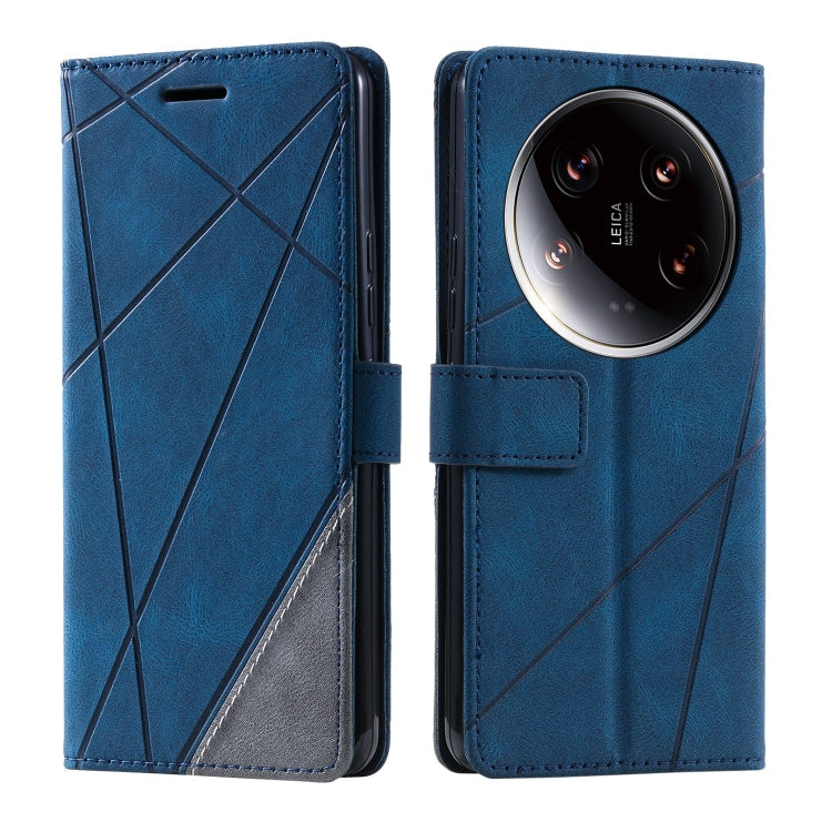 Skin Feel Splicing Leather Phone Case, For Xiaomi 14 Ultra, For Xiaomi 14 Pro, For Xiaomi 14, For Xiaomi Redmi Note 13 5G
