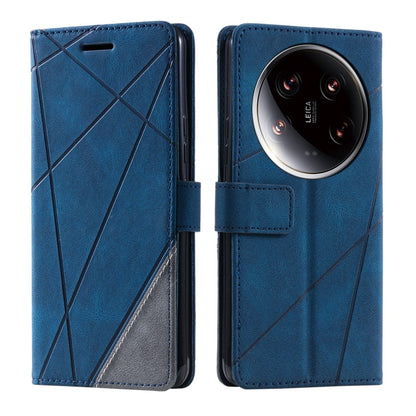 Skin Feel Splicing Leather Phone Case, For Xiaomi 14 Ultra, For Xiaomi 14 Pro, For Xiaomi 14, For Xiaomi Redmi Note 13 5G