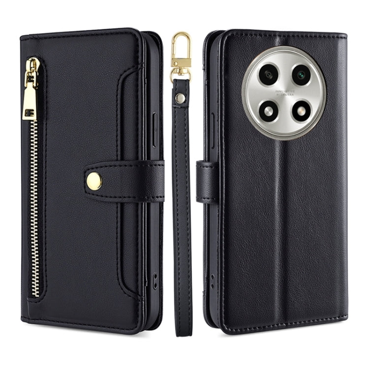 Sheep Texture Cross-body Zipper Wallet Leather Phone Case, For OPPO A2 Pro 5G, For OPPO A58 4G, For OPPO Reno10 5G / Reno10 Pro 5G Global, For OPPO Reno10 5G Global
