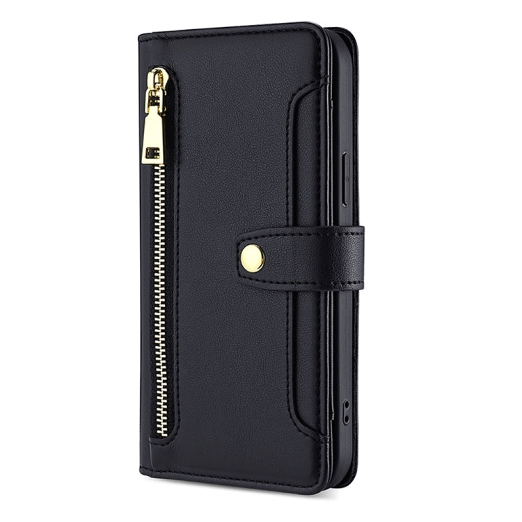 Sheep Texture Cross-body Zipper Wallet Leather Phone Case, For OPPO A2 Pro 5G, For OPPO A58 4G, For OPPO Reno10 5G / Reno10 Pro 5G Global, For OPPO Reno10 5G Global