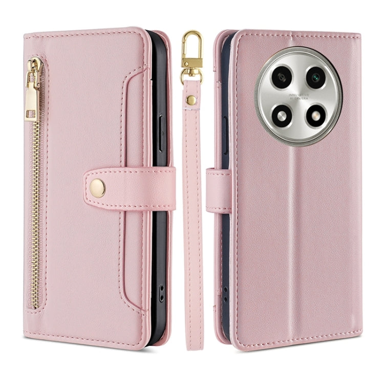Sheep Texture Cross-body Zipper Wallet Leather Phone Case, For OPPO A2 Pro 5G, For OPPO A58 4G, For OPPO Reno10 5G / Reno10 Pro 5G Global, For OPPO Reno10 5G Global