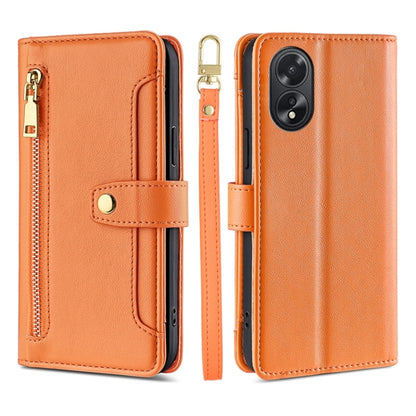 Sheep Texture Cross-body Zipper Wallet Leather Phone Case, For OPPO Reno11 F 5G, For OPPO Find X7 5G, For OPPO Find X7 Ultra 5G, For OPPO A38 4G / A18 4G