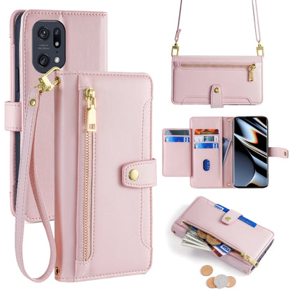 Sheep Texture Cross-body Zipper Wallet Leather Phone Case, For OPPO Reno8 T 5G / A1 Pro 5G, For OPPO Reno7 4G / F21 Pro 4G, For OPPO Find X5 Pro