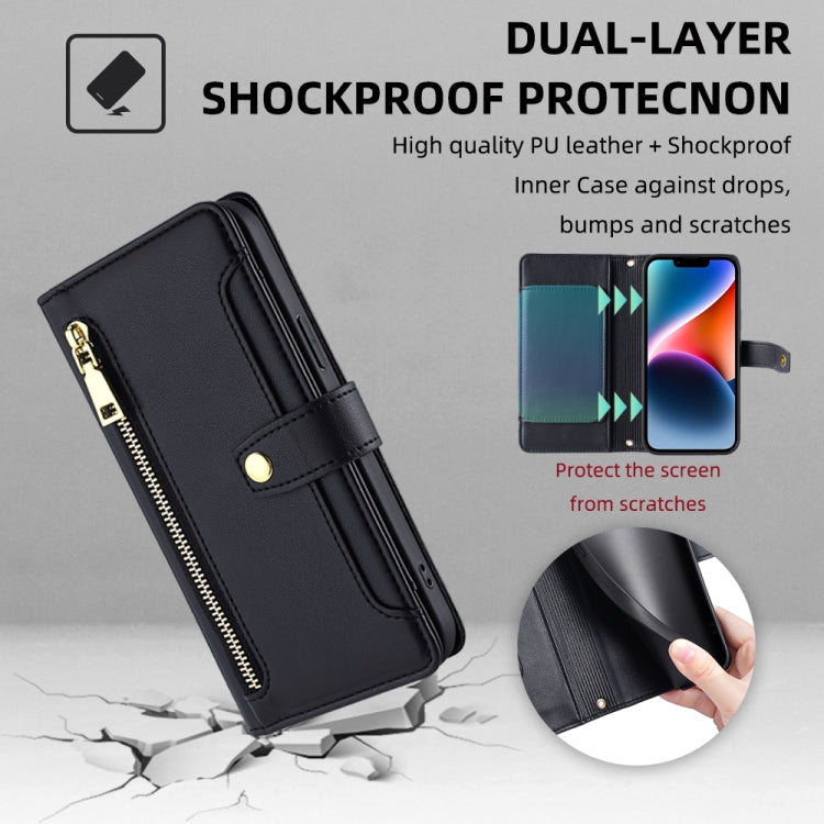Sheep Texture Cross-body Zipper Wallet Leather Phone Case, For OPPO Reno8 T 5G / A1 Pro 5G, For OPPO Reno7 4G / F21 Pro 4G, For OPPO Find X5 Pro