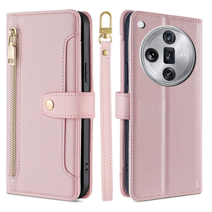 Sheep Texture Cross-body Zipper Wallet Leather Phone Case, For OPPO Reno11 F 5G, For OPPO Find X7 5G, For OPPO Find X7 Ultra 5G, For OPPO A38 4G / A18 4G