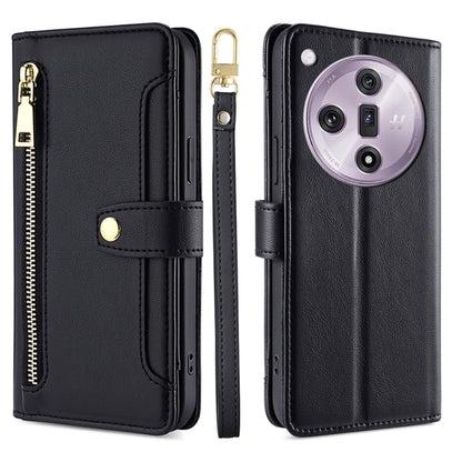 Sheep Texture Cross-body Zipper Wallet Leather Phone Case, For OPPO Reno11 F 5G, For OPPO Find X7 5G, For OPPO Find X7 Ultra 5G, For OPPO A38 4G / A18 4G