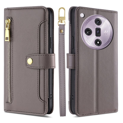 Sheep Texture Cross-body Zipper Wallet Leather Phone Case, For OPPO Reno11 F 5G, For OPPO Find X7 5G, For OPPO Find X7 Ultra 5G, For OPPO A38 4G / A18 4G