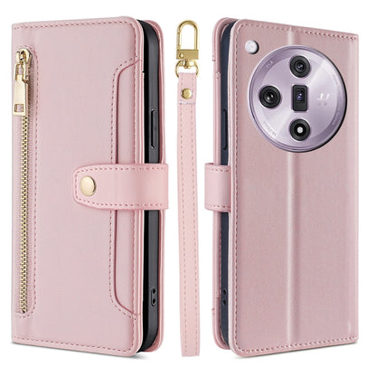 Sheep Texture Cross-body Zipper Wallet Leather Phone Case, For OPPO Reno11 F 5G, For OPPO Find X7 5G, For OPPO Find X7 Ultra 5G, For OPPO A38 4G / A18 4G