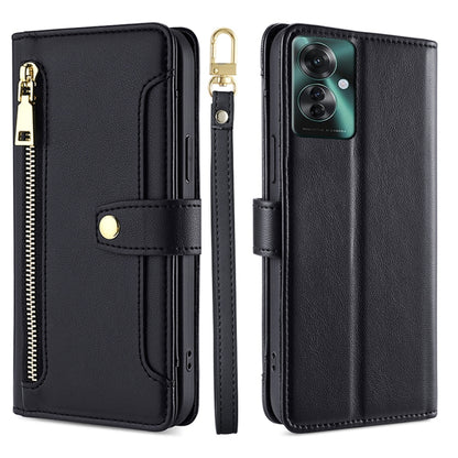 Sheep Texture Cross-body Zipper Wallet Leather Phone Case, For OPPO Reno11 F 5G, For OPPO Find X7 5G, For OPPO Find X7 Ultra 5G, For OPPO A38 4G / A18 4G