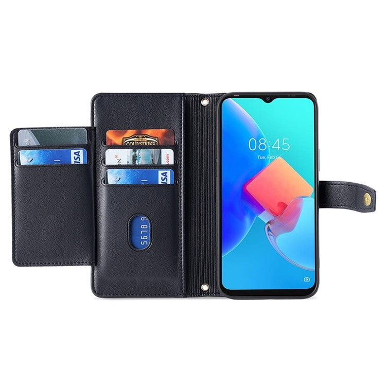 Sheep Texture Cross-body Zipper Wallet Leather Phone Case, For OPPO Reno11 F 5G, For OPPO Find X7 5G, For OPPO Find X7 Ultra 5G, For OPPO A38 4G / A18 4G