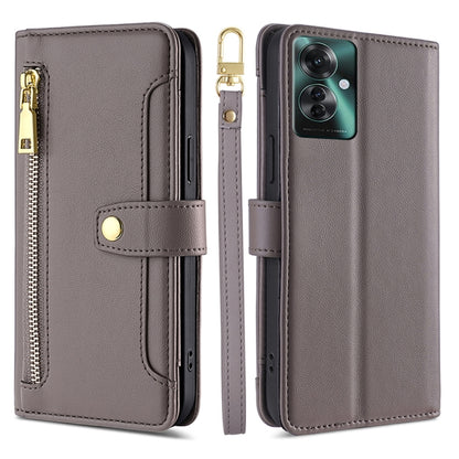 Sheep Texture Cross-body Zipper Wallet Leather Phone Case, For OPPO Reno11 F 5G, For OPPO Find X7 5G, For OPPO Find X7 Ultra 5G, For OPPO A38 4G / A18 4G