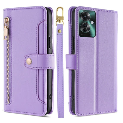 Sheep Texture Cross-body Zipper Wallet Leather Phone Case, For OPPO Reno11 F 5G, For OPPO Find X7 5G, For OPPO Find X7 Ultra 5G, For OPPO A38 4G / A18 4G